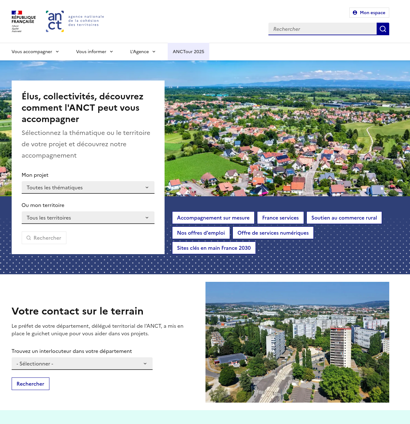 Page d'accueil du site Page d'accueil du site
