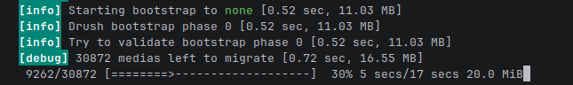 progress bar drush